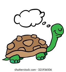 ilustración de la caricatura de tortuga