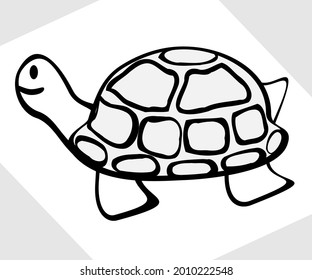 turtle cartoon, vector amphibians
illustration, painting, drawing