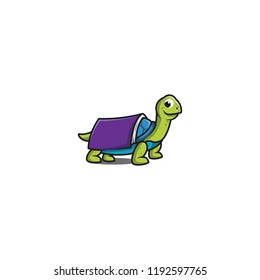 turtle character logo vector eps