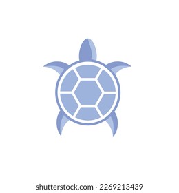 Turtle with circle icon for illustration  and logo your company 