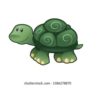 turtle colorful vector illustration , turtle fun cartoon illustration