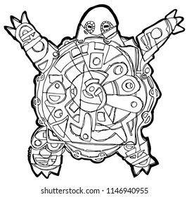 Turtle coloring page