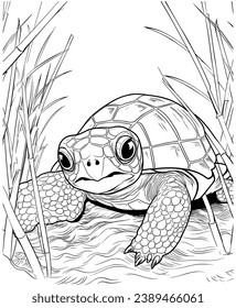 turtle coloring pages for  adults