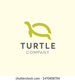 Turtle Company Logo Design Template Inspiration - Vector
