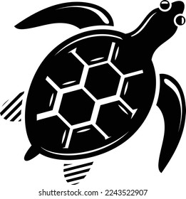 Turtle concept, omnivores vector icon design, Sea Food symbol, Underwater Animals sign, aquatic Common species stock illustration 