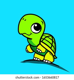 turtle conceptual design ilustration vector