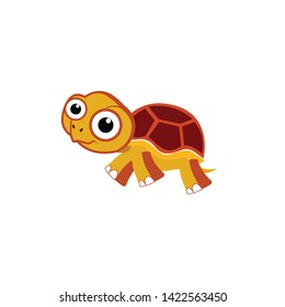 turtle cute cartoon icon vector on a white background