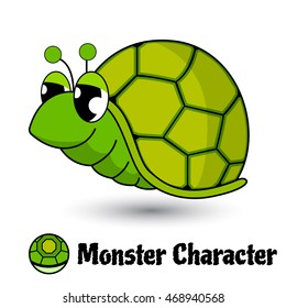 Turtle cute character monster