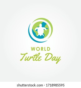 Turtle Day Vector Design Illustration
