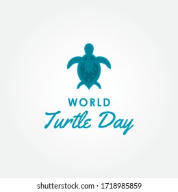 Turtle Day Vector Design Illustration