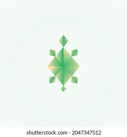 Turtle design logo vector. Turtle animal vector