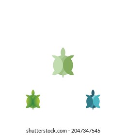 Turtle design logo vector. Turtle animal vector