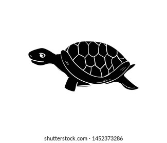 turtle doodle animal hand drawing black color