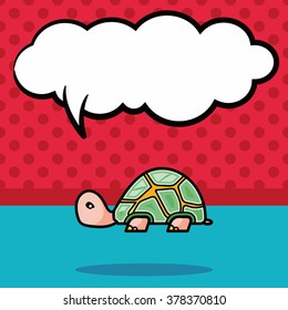 turtle doodle, speech bubble