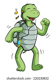 Turtle Enjoying Music