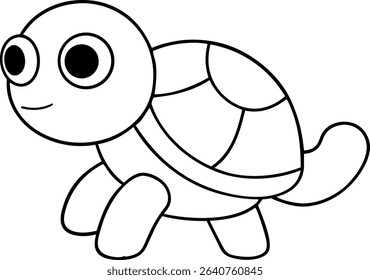 a turtle enters a race to prove coloring page 