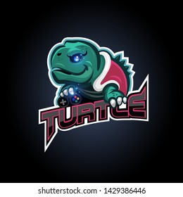 turtle esport logo design for sport team, club 