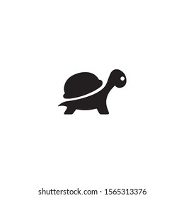 Turtle flat icon illustration- vector