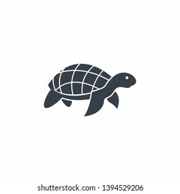 turtle flat logo template vector