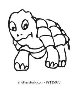 Turtle funny cartoon