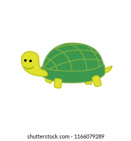 Turtle. Funny drawing for children
