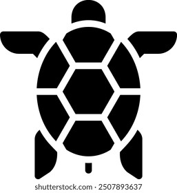 turtle glyph icon illustration vector