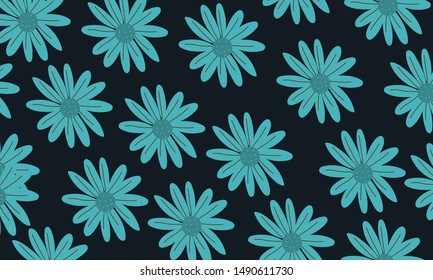 Turtle green flower and leaf floral