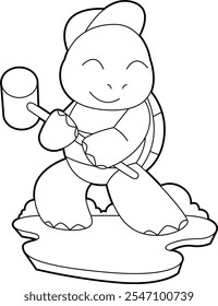 Turtle Hammer Animal Vector