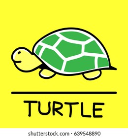 Turtle hand-drawn style,drawing,hand drawn, illustration.