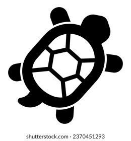 Turtle with hard shell solid icon, domestic animals concept, tortoise sign on white background, Turtle icon in glyph style for mobile concept and web design. Vector graphics svg