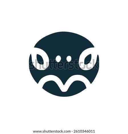 turtle head wild animal nature fauna logo vector illustration template design