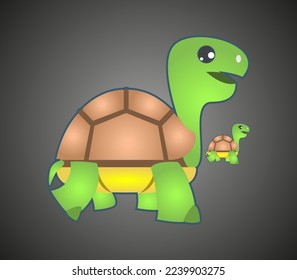 turtle with a heart vector arts