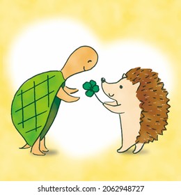 From turtle to hedgehog
Four Leaf Clover Gift