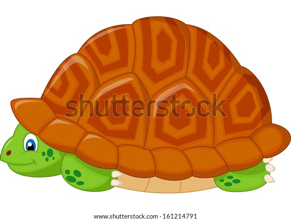 Turtle Hiding His Shell Stock Vector (Royalty Free) 161214791 ...