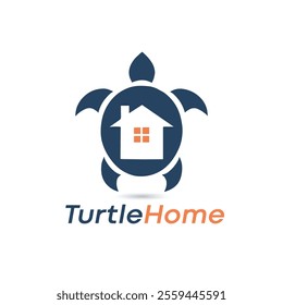 turtle home logo. creative turtle logo