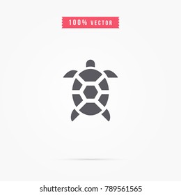 Turtle icon. animal sign