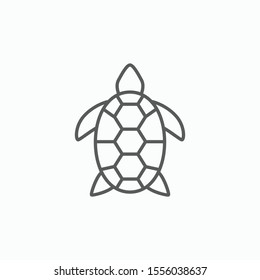 turtle icon, animal vector illustration 