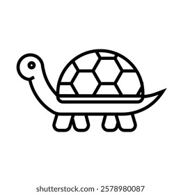 Turtle icon Black and white logo