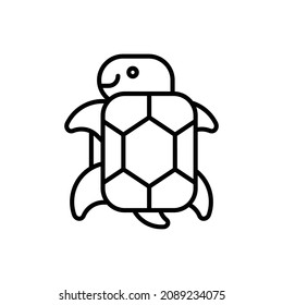 Turtle icon. Icon design. Template elements. Flat style