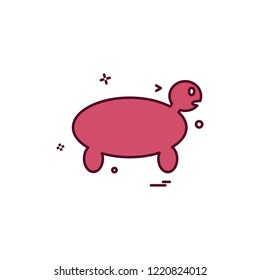 Turtle icon design vector 