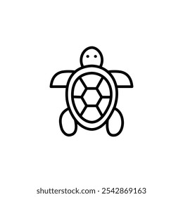 Turtle icon. filled and line stroke icons