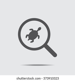 turtle Icon  flat design
