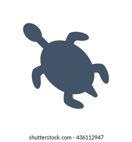 turtle Icon, flat design style