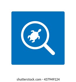 turtle Icon, flat design style