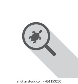 turtle Icon, flat design style
