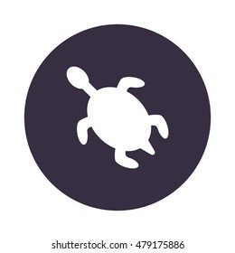 turtle Icon, flat design style