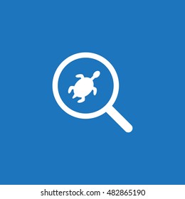 turtle Icon, flat design style
