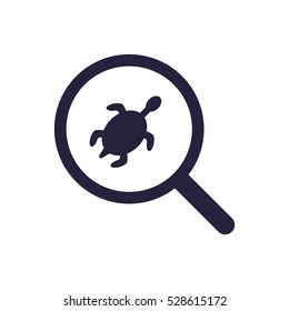 turtle Icon, flat design style