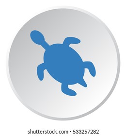 turtle Icon, flat design style