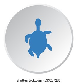 turtle Icon, flat design style